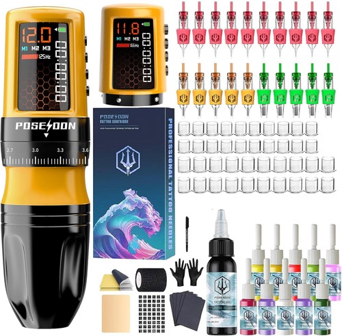 Cordless tattoo kit piece - tattoo, 87-piece