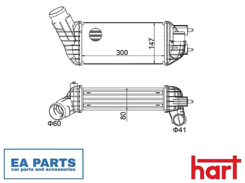 Charge air cooler - air,