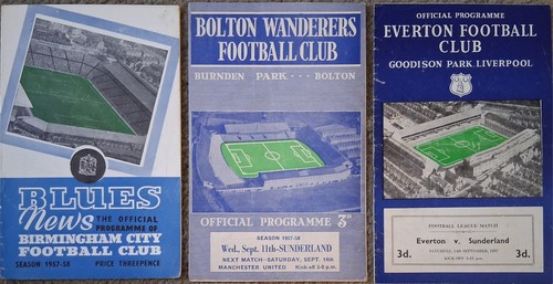 Sunderland away programmes - 3,