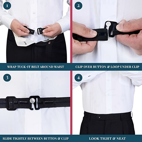 Men adjustable shirt stays - men's,