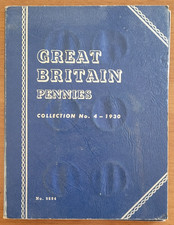 Whitman Folder Great Britain Pennies 1930 - 1966 No. 4 near complete with coins