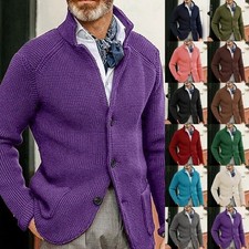Men Cardigan Sweater Long