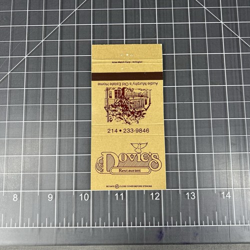 Matchbook cover dovie - matchbook,