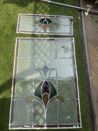 Original 1930s art deco leaded - 1930s,