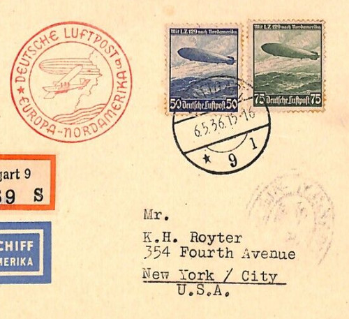 Germany zeppelin sieger card - germany,