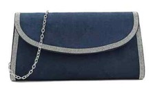 Ladies Faux Suede Clutch Bag