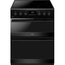 CDA CFC6100MB 60cm Free Standing Electric Cooker with Ceramic Hob Black A