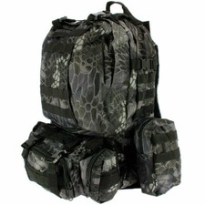 50L Molle Tactical Black Camo