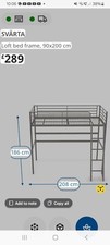 ikea cabin bed , single metal