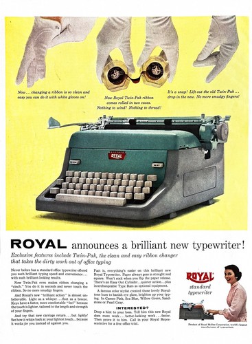 1957 royal typewriter genuine - 1957,