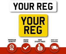 Front And Rear Number Plates