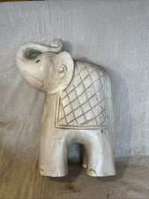 Decorative Ivory Wooden Elephant Statue Approx 38cm Height