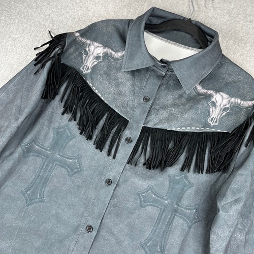 Country western fringe shirt - western,
