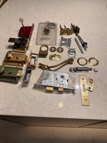 Old vintage brass iron - &,