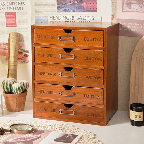 Drawers rustic desktop - rustic,
