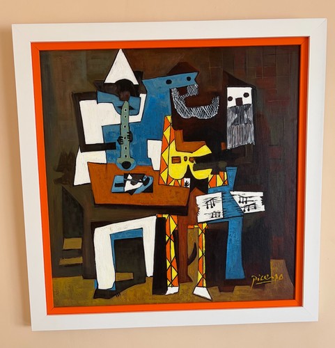 Picasso three musicians - three,