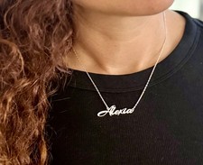 Personalised 925 Sterling Silver Name Necklace