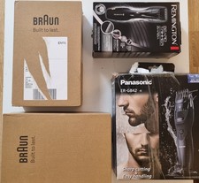 Lot of 2x Braun 1x Panasonic 1x Remington- Miss part -Broken- Damage - Lost