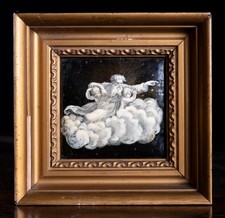 19th Century Limoges Celestial Gilt Enamel Panel