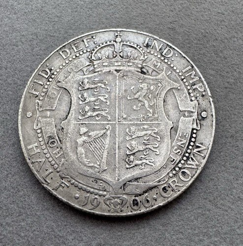 1906 half crown king edward - crown,