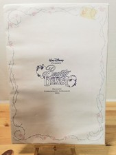 Disney Beauty and the Beast commemorative lithograph with envelope  1990s print