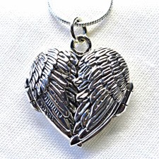 Angel wings locket - wings,