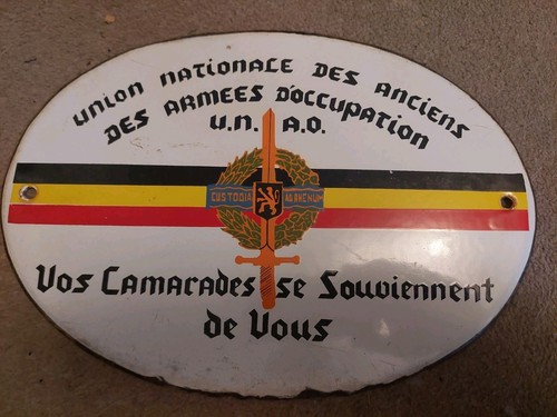 Vintage enamel french army - french,