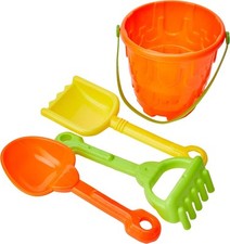 Ram® 5 Pieces Childrens Kids Beach Spade Sand Bucket Set each Sand Bucket Castle