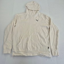 PUMA Hoodie Medium Beige Men's 100% Cotton Casual Style Soft Touch Logo Jumper