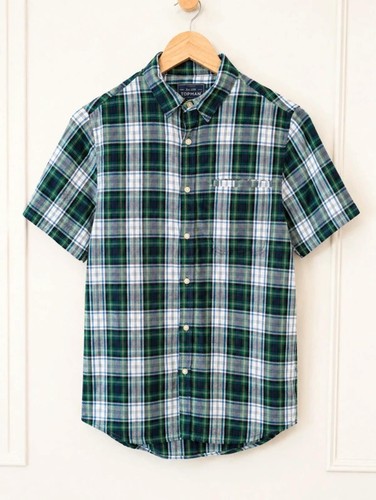 Topman mens green blue - mens, check