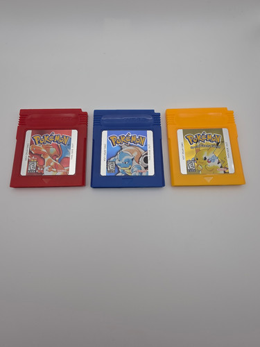Game card red blue yellow - game,