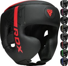 RDX Boxing Head Guard, Boxing Headgear, Adjustable Leather Boxing Head Protector