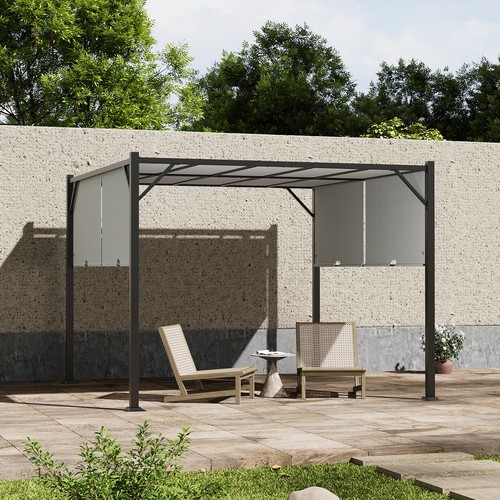 Metal garden pergola large - metal,