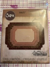 SIZZIX 5 THINLITS DIES STACKED