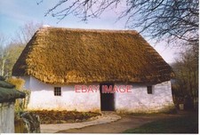 PHOTO  NANT WALLTER COTTAGE. NOW IN THE MUSEUM OF WELSH LIFE THIS MUD / CLAY-WAL