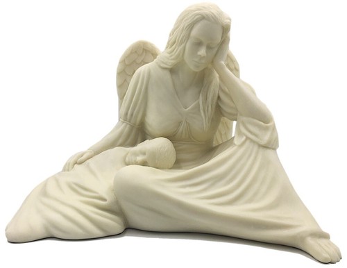Garden guardian angel cradling - angel,