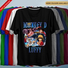 Anime Graphic T Shirt Vintage Pirate King Monkey Shirt Luffy T Shirt Gear 5 Top