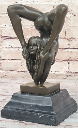 Signed bronze sculpture art - bronze,