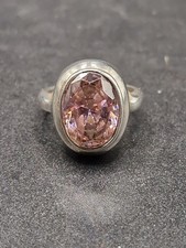 Heavy Pink Morganite Sterling