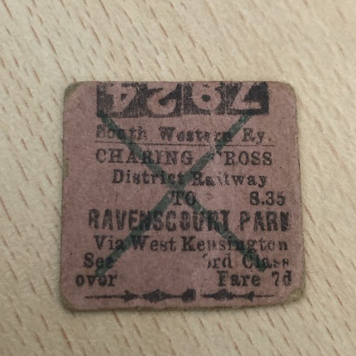 Half railway ticket - half.,