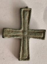 Ancient byzantine bronze - byzantine, cross