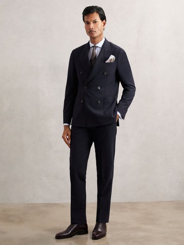Reiss mens blue suit trousers - mens,