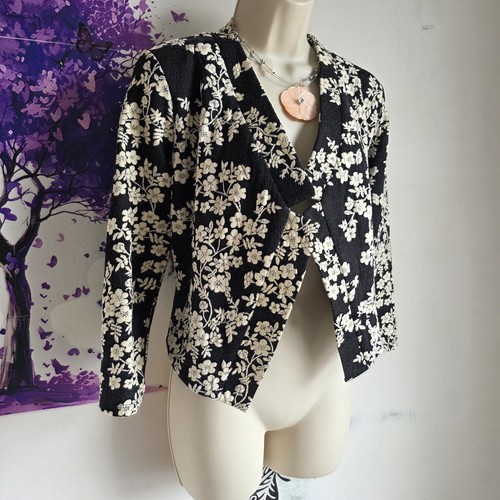 Floral jacquard jacket - jacquard,