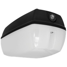 Eterna KRECBOPLPC Polycarbonate LED Bulkhead Light Fitting with Photocell - 10W