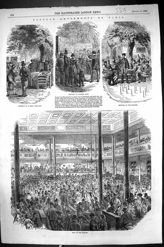 Old 1855 amusements - 1855, ball