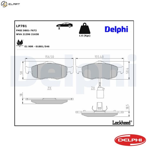 Brake pad set disc - brake,