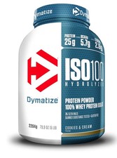 Dymatize ISO100 Hydrolyzed Whey Protein Isolate Powder 2.264kg Cookie & Cream
