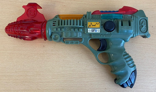 Vintage trembling space gun - trembling,