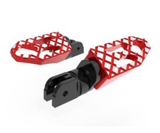 Adjustable Pilot Footpegs Kit Red Dbk For Ducati Scrambler 800 Icon 2015 > 2023