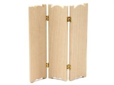 Dolls House Dressing Screen Folding Unfinished Bedroom Miniature 1:12th Scale